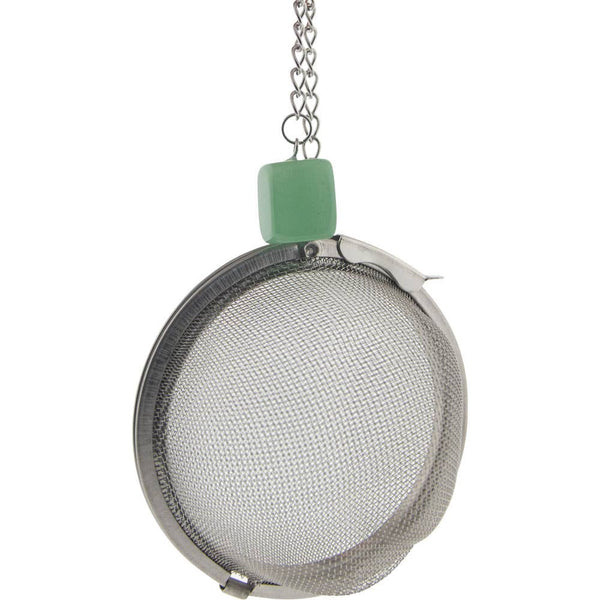 Stainless Steel Tea Infuser Ball - Green Aventurine