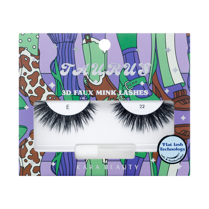 ZODIAC 3D Faux Mink Flat/Cashmere False Eyelashes