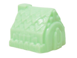 pastel green glow in the dark haunted house soap