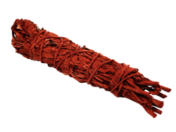 bundle of mountain sage dipped in red dragon's blood